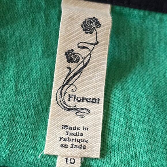 Anthropologie Y2K Black Embroidered Dress Sz 10 Zip Front Strappy Babydoll - Picture 5 of 12